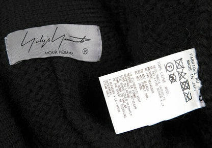 Yohji Yamamoto POUR HOMME 22AW Wool Cardigan Black Size 3