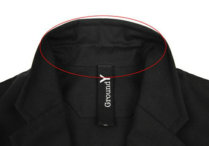 Ground Y 20AW Wool Gabardine Patchwork Jacket Black Size 3