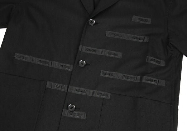 Ground Y 20AW Wool Gabardine Patchwork Jacket Black Size 3