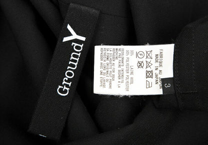 Ground Y 20AW Wool Gabardine Patchwork Jacket Black Size 3