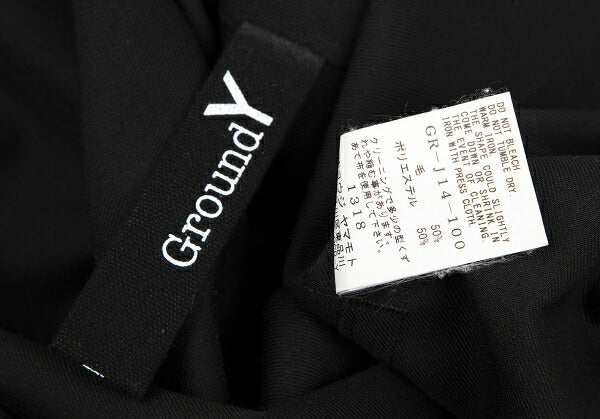 Ground Y 20AW Wool Gabardine Patchwork Jacket Black Size 3