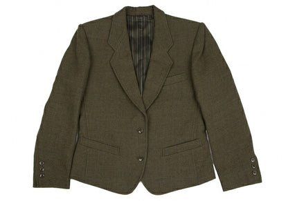 KENZO Wool Cotton 2-Button Jacket Khaki Size M