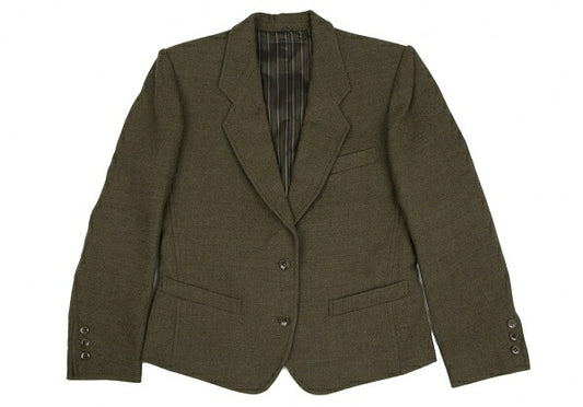 KENZO Wool Cotton 2-Button Jacket Khaki Size M