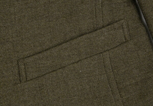 KENZO Wool Cotton 2-Button Jacket Khaki Size M