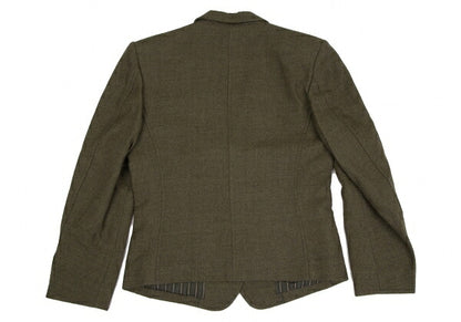 KENZO Wool Cotton 2-Button Jacket Khaki Size M
