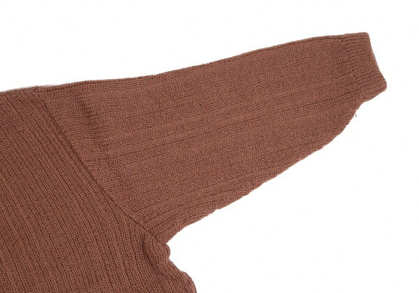 JURGEN LEHL Stole Trim Knit Cardigan Apricot Size M