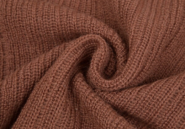 JURGEN LEHL Stole Trim Knit Cardigan Apricot Size M