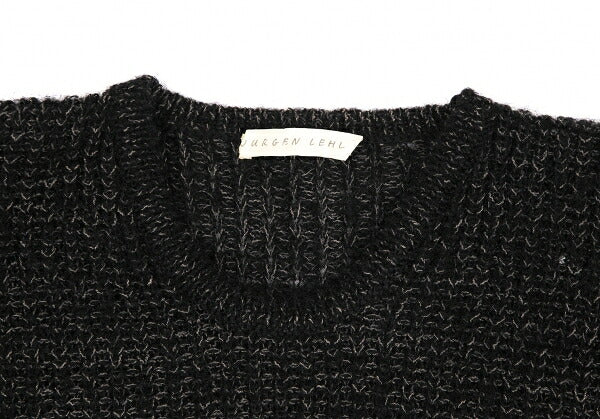 JURGEN LEHL Wool Blend Low Gauge Knit Sweater Black Size M
