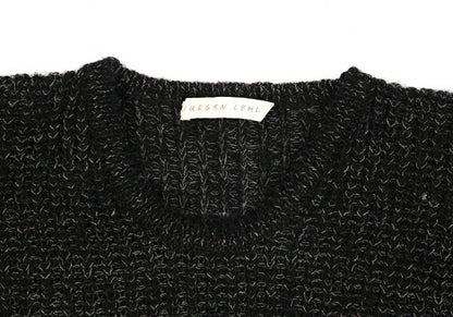 JURGEN LEHL Wool Blend Low Gauge Knit Sweater Black Size M