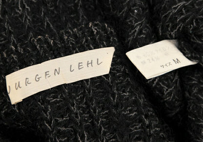 JURGEN LEHL Wool Blend Low Gauge Knit Sweater Black Size M