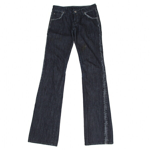 ISSEY MIYAKE A-POC Side Woven Jeans Navy