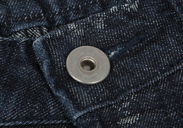 ISSEY MIYAKE A-POC Side Woven Jeans Navy