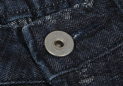 ISSEY MIYAKE A-POC Side Woven Jeans Navy