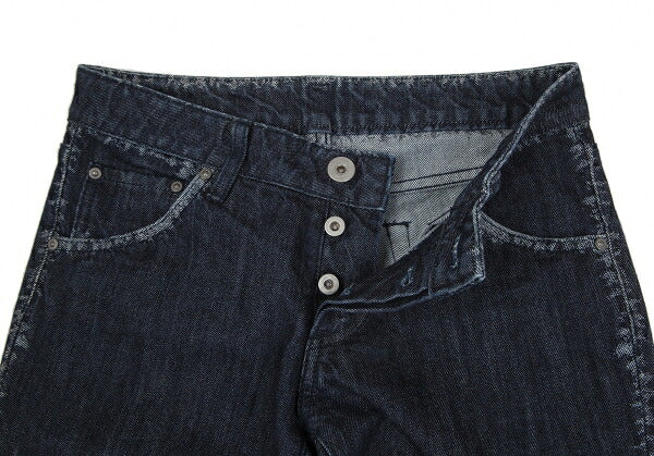 ISSEY MIYAKE A-POC Side Woven Jeans Navy