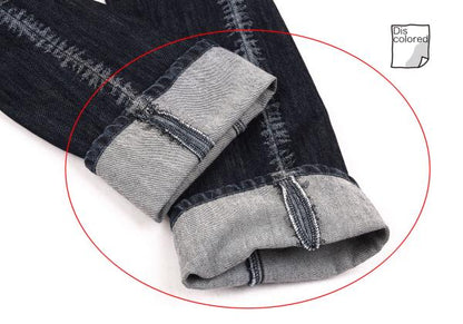 ISSEY MIYAKE A-POC Side Woven Jeans Navy