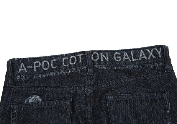 ISSEY MIYAKE A-POC Side Woven Jeans Navy