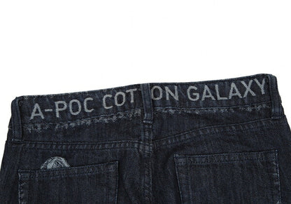 ISSEY MIYAKE A-POC Side Woven Jeans Navy