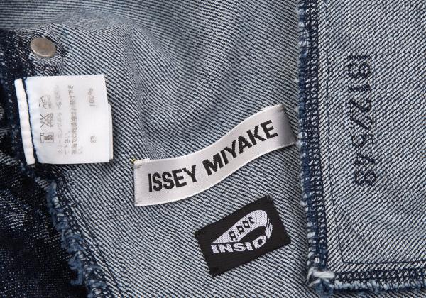 ISSEY MIYAKE A-POC Side Woven Jeans Navy