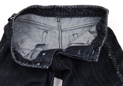 ISSEY MIYAKE A-POC Side Woven Jeans Navy