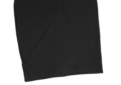 Jean Paul GAULTIER Stretch Short Sleeve Tunic Black Blouse Size 9
