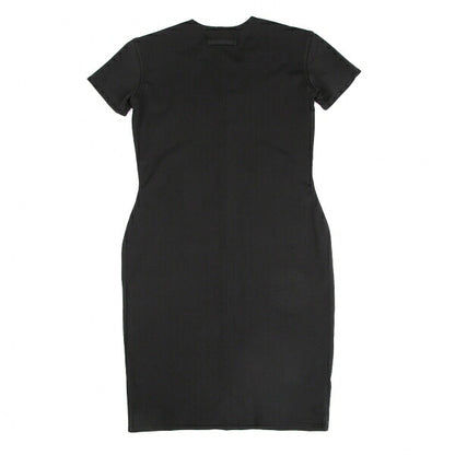 Jean Paul GAULTIER Stretch Short Sleeve Tunic Black Blouse Size 9