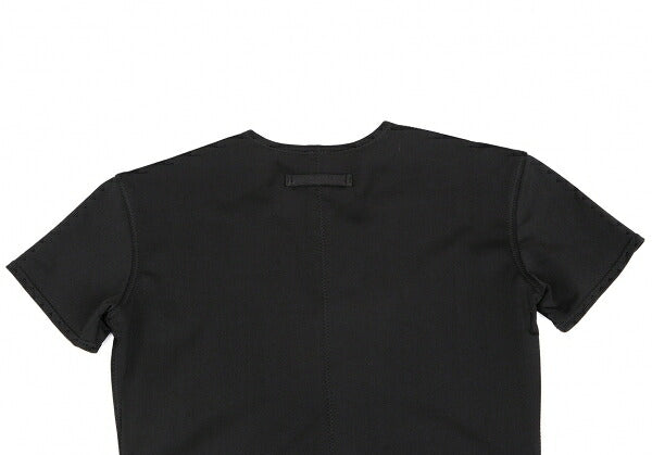 Jean Paul GAULTIER Stretch Short Sleeve Tunic Black Blouse Size 9