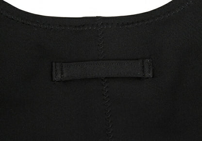 Jean Paul GAULTIER Stretch Short Sleeve Tunic Black Blouse Size 9