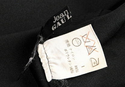 Jean Paul GAULTIER Stretch Short Sleeve Tunic Black Blouse Size 9