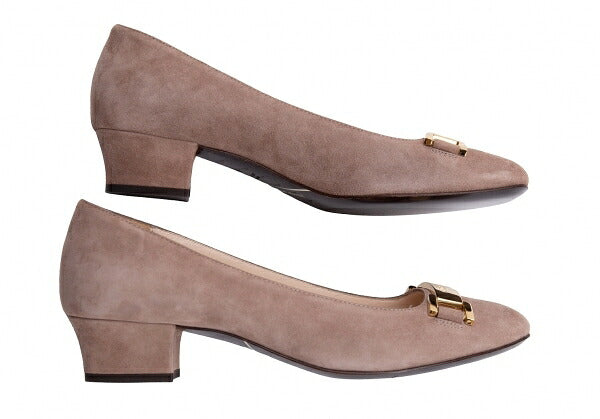 GIORGIO ARMANI Suede Pumps Beige Size 36