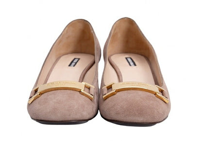 GIORGIO ARMANI Suede Pumps Beige Size 36