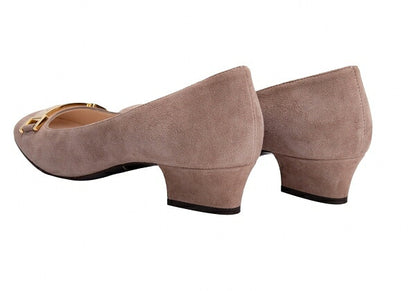 GIORGIO ARMANI Suede Pumps Beige Size 36
