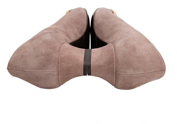 GIORGIO ARMANI Suede Pumps Beige Size 36