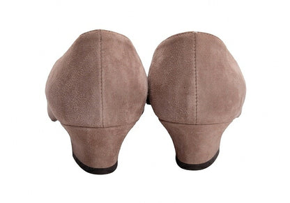 GIORGIO ARMANI Suede Pumps Beige Size 36