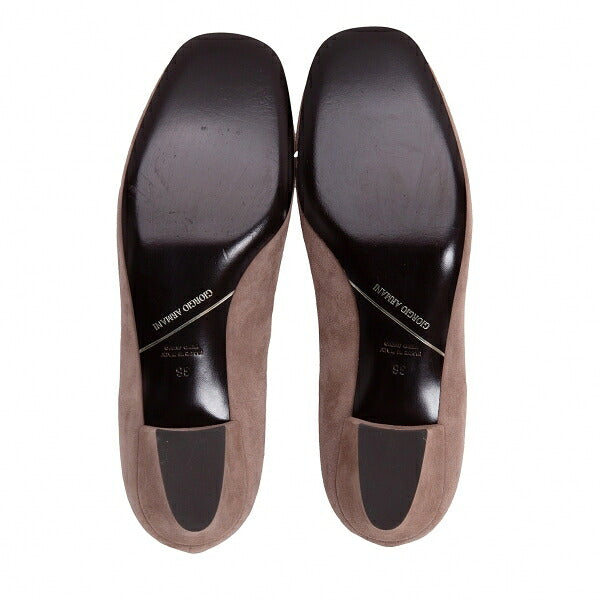 GIORGIO ARMANI Suede Pumps Beige Size 36