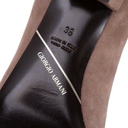 GIORGIO ARMANI Suede Pumps Beige Size 36