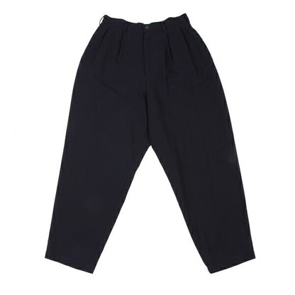 Y's Wool Straight Pants Navy Size M