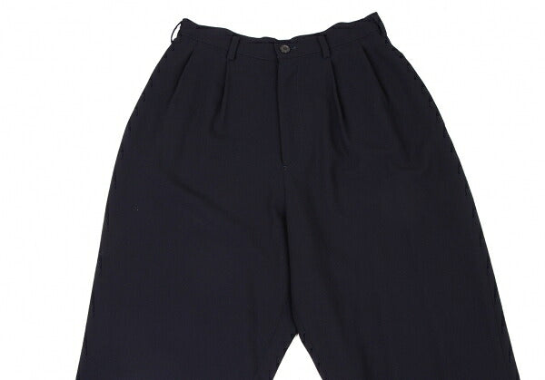 Y's Wool Straight Pants Navy Size M