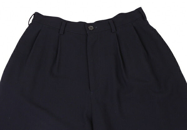 Y's Wool Straight Pants Navy Size M