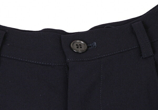 Y's Wool Straight Pants Navy Size M