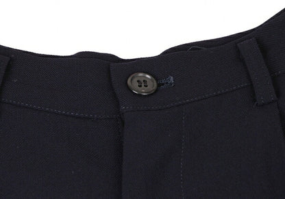 Y's Wool Straight Pants Navy Size M