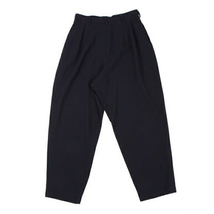 Y's Wool Straight Pants Navy Size M