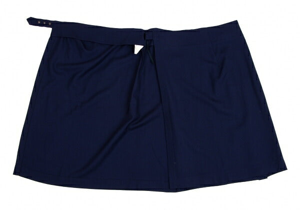 ISSEY MIYAKE Wool Wrap A-line Skirt Navy Size M