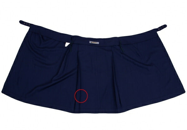 ISSEY MIYAKE Wool Wrap A-line Skirt Navy Size M