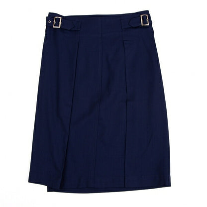 ISSEY MIYAKE Wool Wrap A-line Skirt Navy Size M