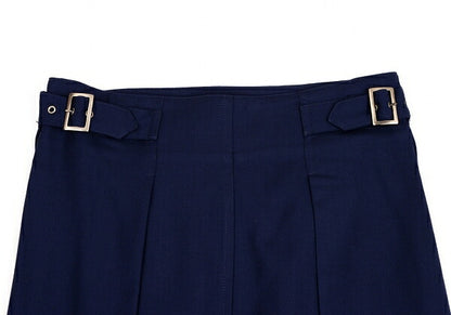 ISSEY MIYAKE Wool Wrap A-line Skirt Navy Size M