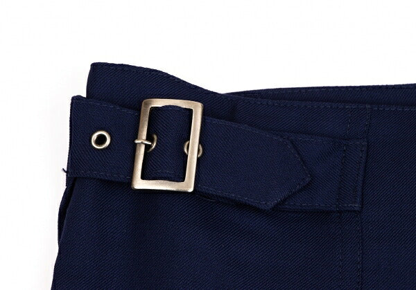 ISSEY MIYAKE Wool Wrap A-line Skirt Navy Size M