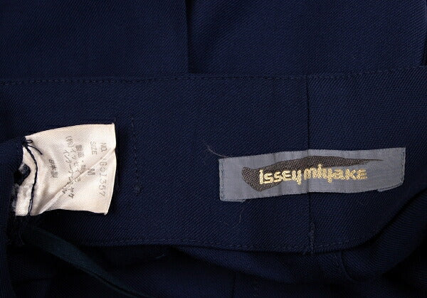 ISSEY MIYAKE Wool Wrap A-line Skirt Navy Size M
