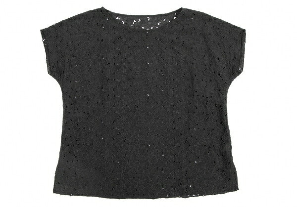 JURGEN LEHL Silk Cotton Floral Blouse Black Size M