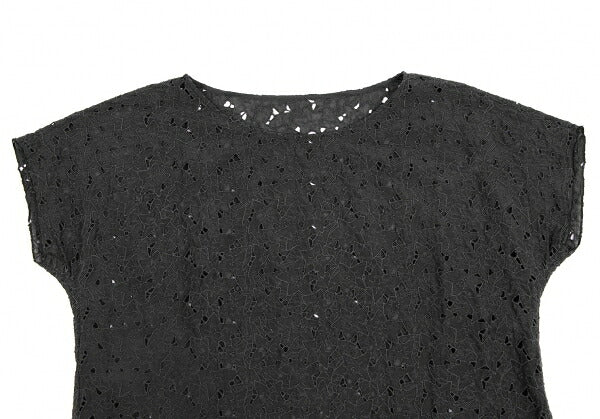 JURGEN LEHL Silk Cotton Floral Blouse Black Size M