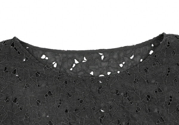 JURGEN LEHL Silk Cotton Floral Blouse Black Size M